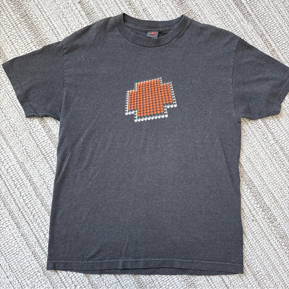 Vintage Spy Optic Shirt Mens L Orange Logo Graphic Tee Skate Surf Streetwear Y2K